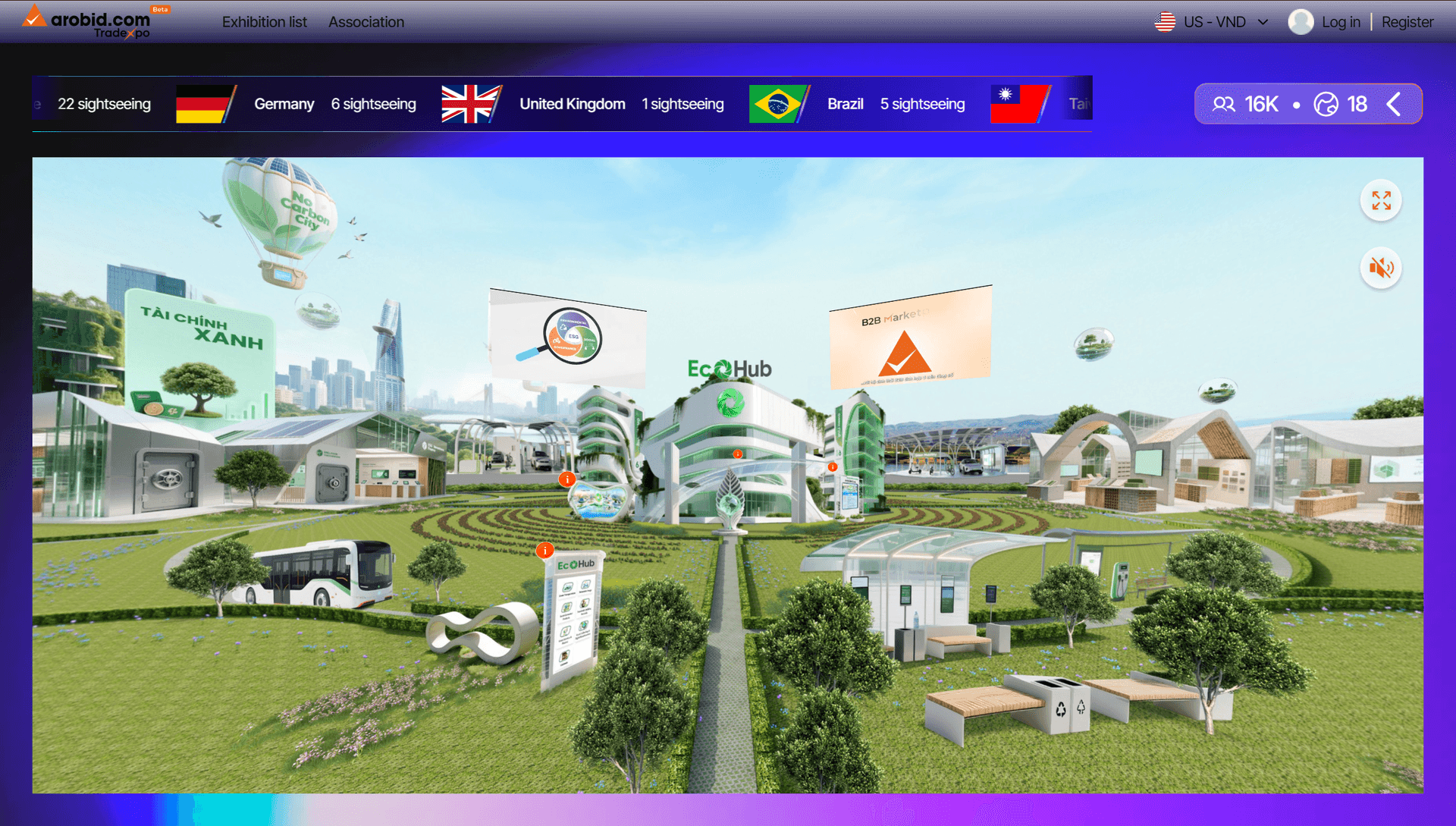 Triển lãm số 3D “EcoHub XPO” với chủ đề “No-Carbon City”
