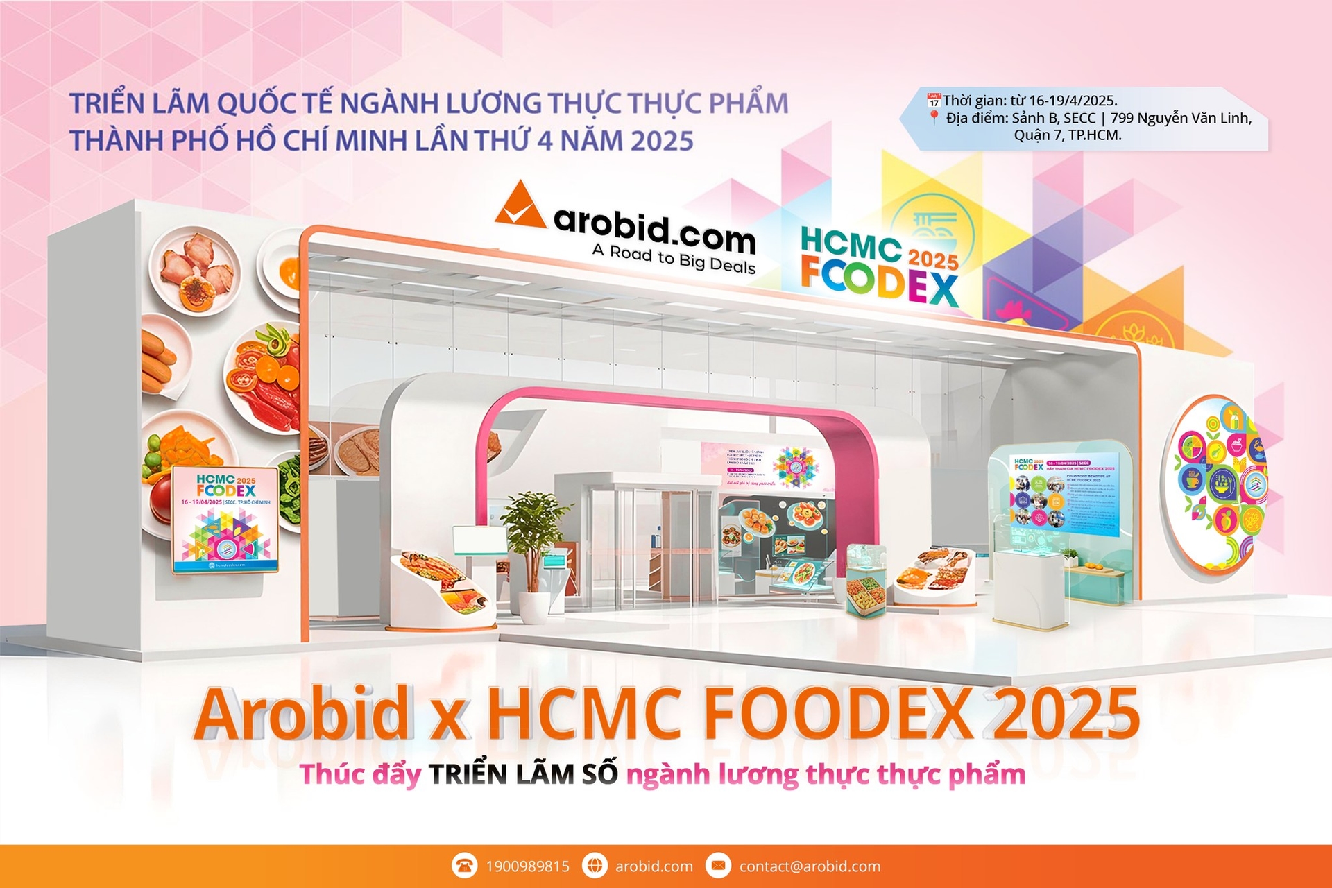 HCMC FOODEX lần đầu tiên có triển lãm số (Ảnh: Arobid)