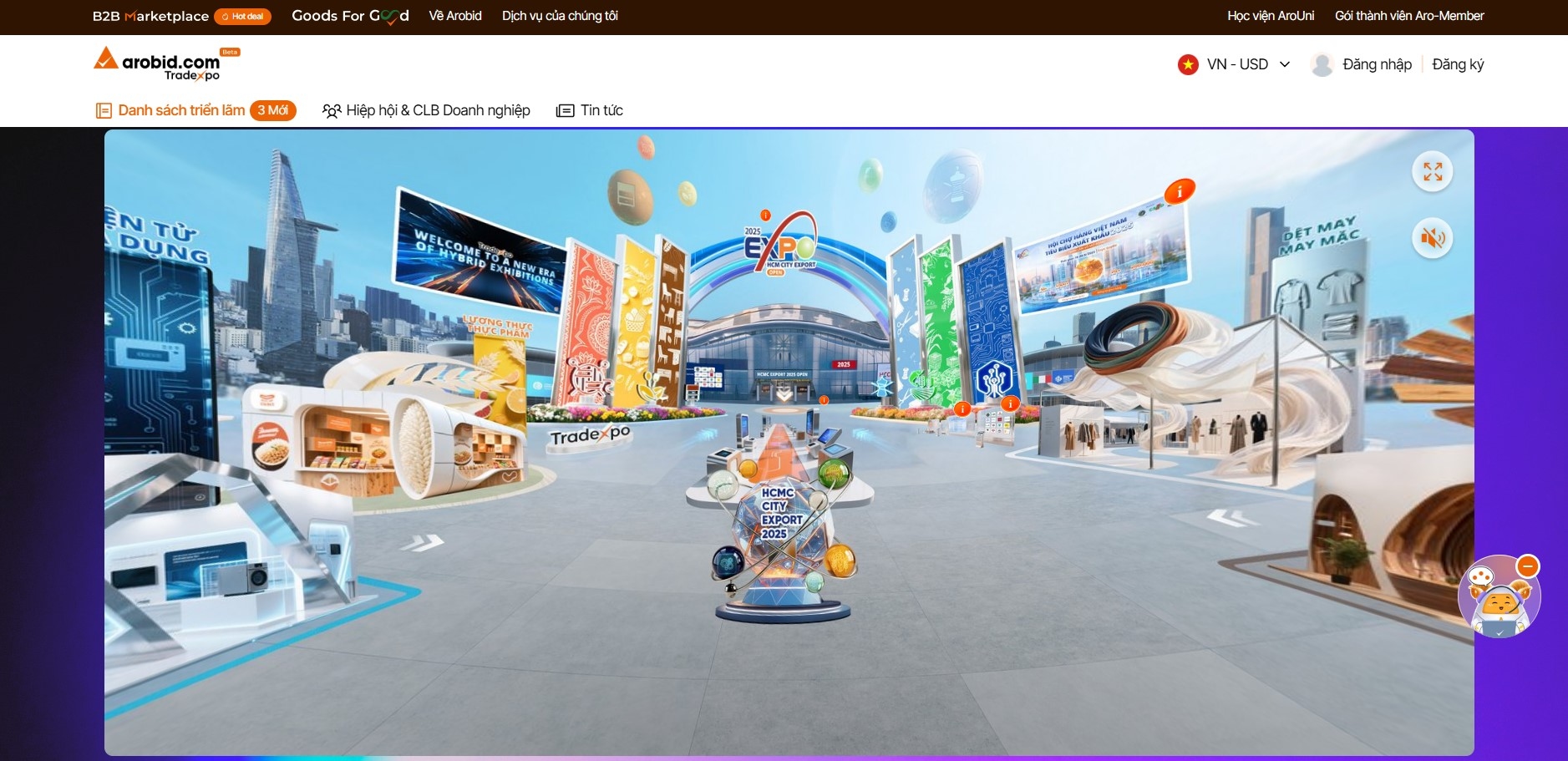HCM City Export Virtual Exhibition. (Source: Arobid TradeXpo)