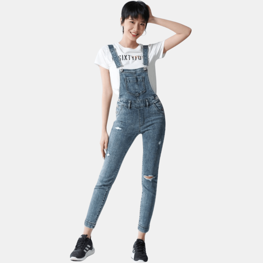 Quần Yếm Jeans dáng dài - 220WD1133F2950