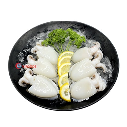 Gereinigte Tintenfische