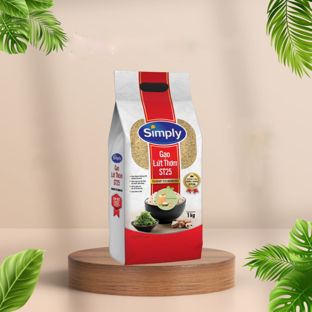 Fragrant ST25 Brown Rice Simply (1kg bag)