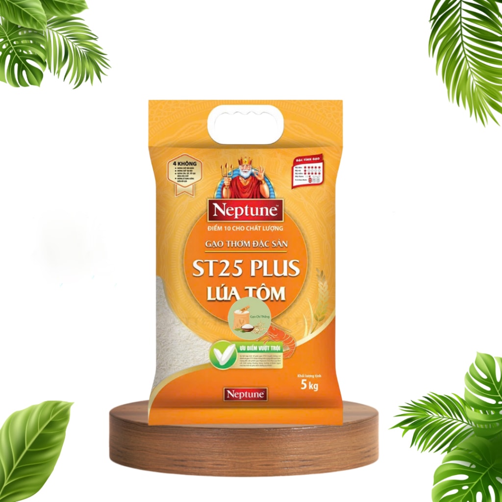 Neptune ST25 Premium Fragrant Rice from Shrimp Farm (5kg bag)